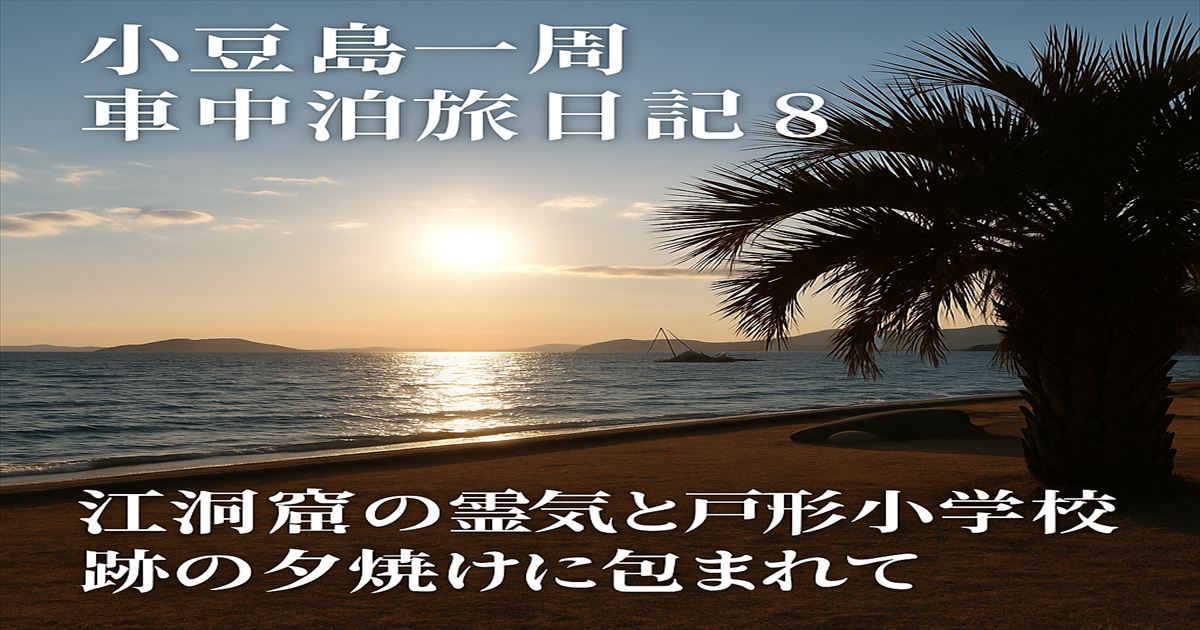 戸形小学校の海岸から見る夕焼けのアイキャッチ
